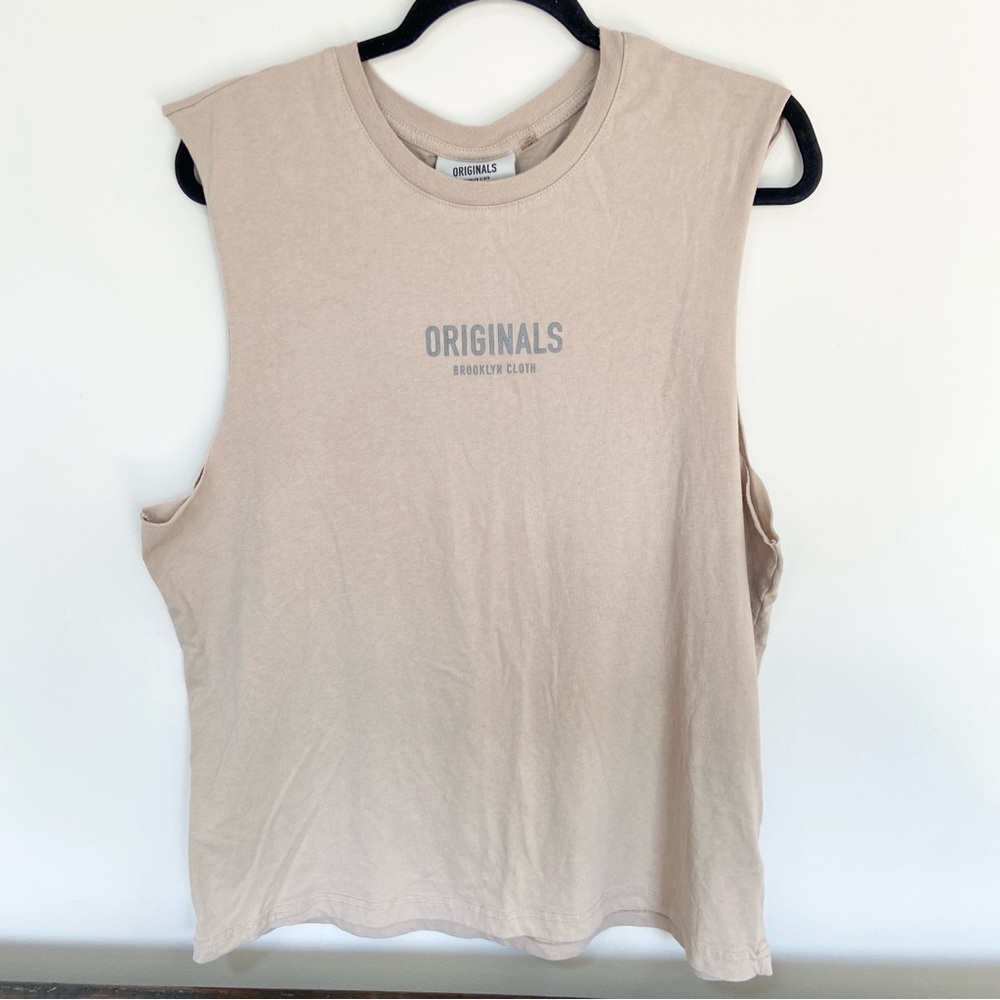 Brooklyn Cloth ORIGINALS Tan Muscle Tank Men’s Medium